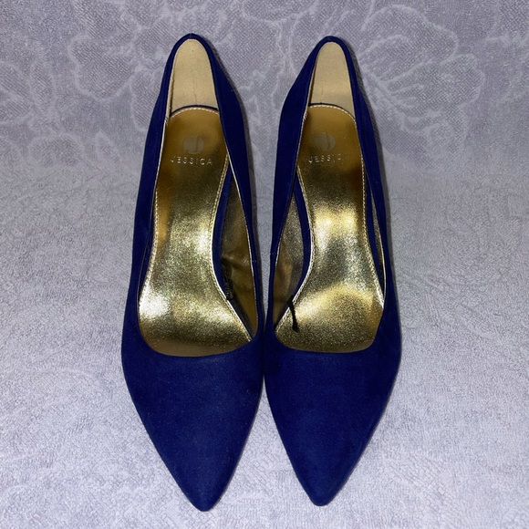 Blue crushed velvet heals - Picture 6 of 6